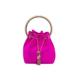 Jimmy Choo Fuchsia Bon Bon Satin Women's Bucket